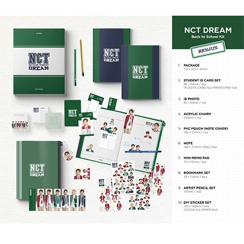 (RENJUN) NCT DREAM(엔시티 드림) - 2019 NCT DREAM Back to School Kit