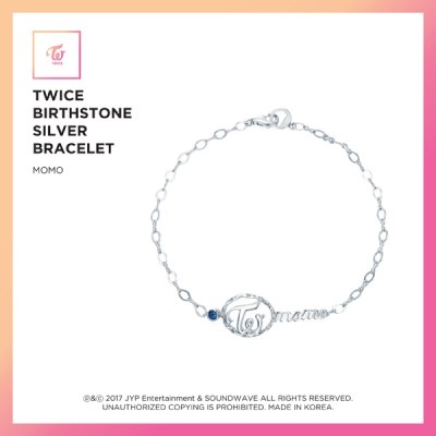 트와이스(TWICE) - JEWELRY COLLECTION LIMITED EDITION [TWICE BIRTHSTONE SILVER BRACELET 9종 / 모모]