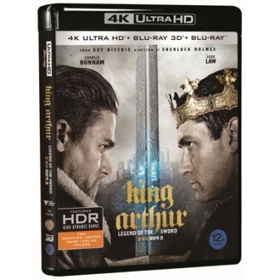 킹 아서: 제왕의 검 [2D + 3D + 4K UHD 블루레이 한정판] [3 DISC] (King Arthur: Legend of the Sword, 2017)