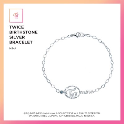 트와이스(TWICE) - JEWELRY COLLECTION LIMITED EDITION [TWICE BIRTHSTONE SILVER BRACELET 9종 / 미나]