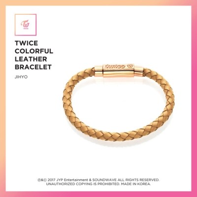 트와이스(TWICE) - JEWELRY COLLECTION LIMITED EDITION [TWICE COLORFUL LEATHER BRACELET 9종/ 지효]