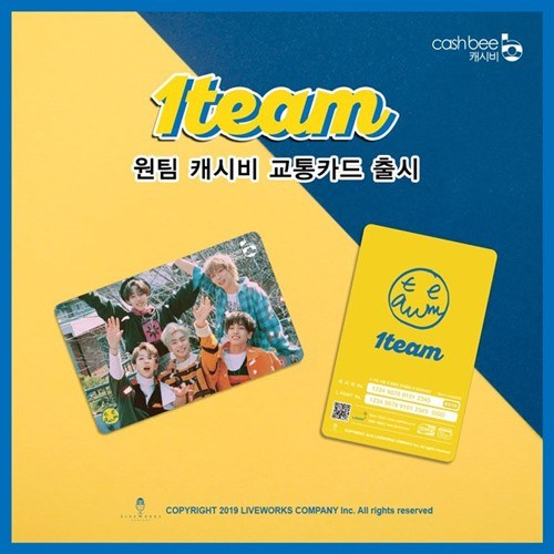 1TEAM (원팀) - 캐시비 교통카드 한정판