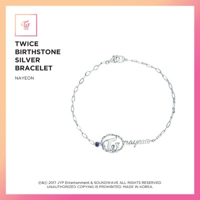 트와이스(TWICE) - JEWELRY COLLECTION LIMITED EDITION [TWICE BIRTHSTONE SILVER BRACELET 9종 / 나연]