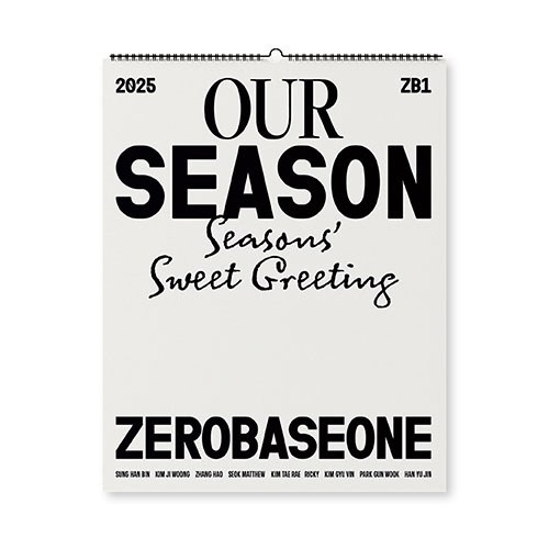 ZEROBASEONE - 2025 [OUR Season] 벽걸이 캘린더