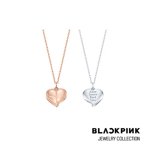 블랙핑크 (BLACKPINK) - 하트로고 은 목걸이 (HEART LOGO SILVER NECKLACE)