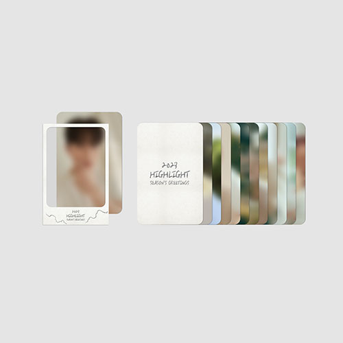 하이라이트 (Highlight) - 미니 엘 홀더 & 포토카드 세트 (MINI L-HOLDER & PHOTO CARD SET) / 2023 SEASON'S GREETINGS MD (COTTON Ver.)