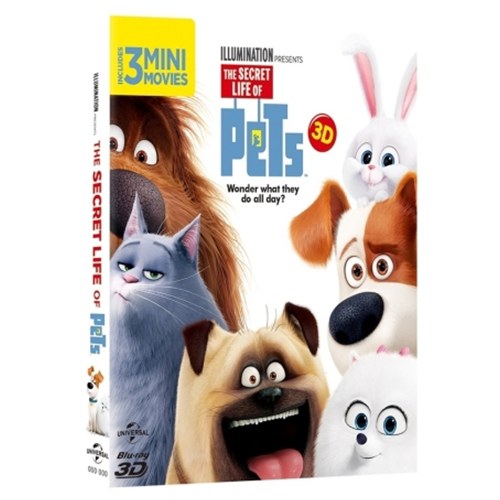 마이펫의 이중생활 [2D+3D 블루레이, 초도한정 오링케이스 증정]<br>(The Secret Life of Pets, 2016) (2DISC)