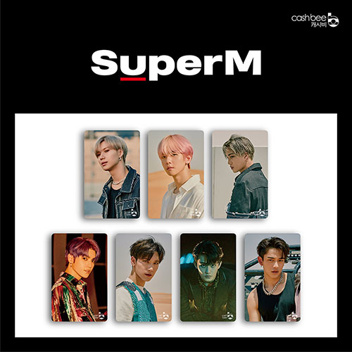 (7종세트/ B ver.) SuperM - 캐시비 교통카드 (5장당 특전 1개씩 제공)