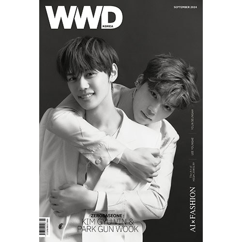 WWD 더블유더블유디 24년 9월호 표지 : 제로베이스원 건욱&규빈