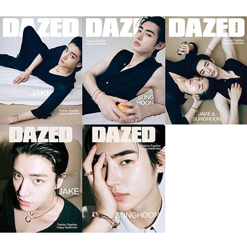 [세트/5종] 데이즈드 앤 컨퓨즈드 코리아 (Dazed & Confused Korea) 2024년 9월호 표지 : 엔하이픈 성훈, 제이크