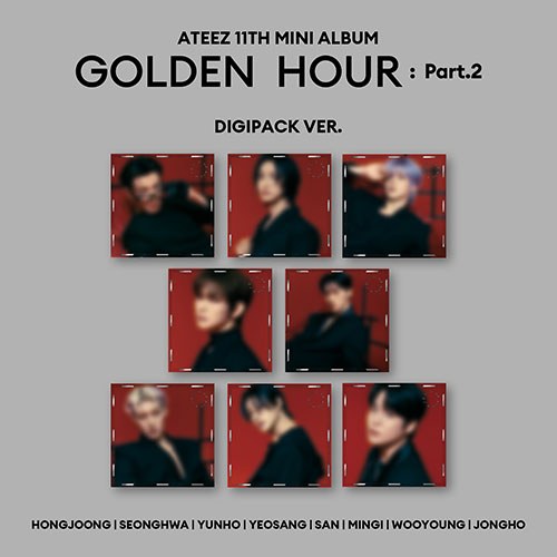 [세트/앨범8종] 에이티즈 (ATEEZ) - 11th Mini Album [GOLDEN HOUR : Part.2] (DIGIPACK VER.)