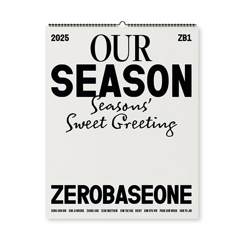 ZEROBASEONE - 2025 [OUR Season] 벽걸이 캘린더