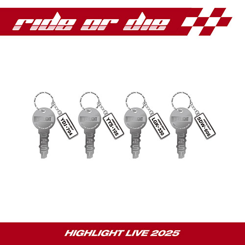 하이라이트 (HIGHLIGHT) - HIGHLIGHT LIVE 2025 [RIDE OR DIE] MD / 라이더 키링 (RIDER KEY RING)