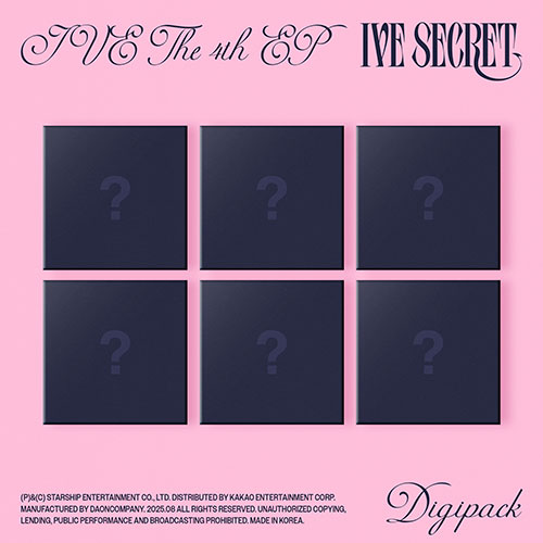 [세트/앨범6종] 아이브 (IVE) - THE 4th EP [IVE SECRET] (Digipack Ver.한정반)