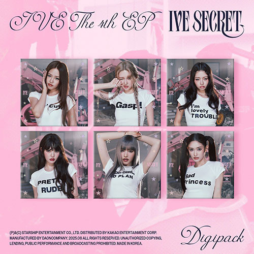 [세트/앨범6종] 아이브 (IVE) - THE 4th EP [IVE SECRET] (Digipack Ver.한정반)