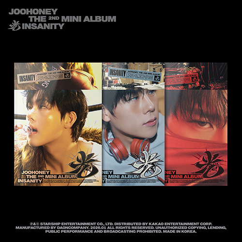 [1/17 대면 팬사인회] 주헌 (JOOHONEY) - THE 2ND MINI ALBUM [光 (INSANITY)]