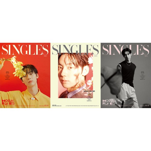 [세트/3종] 싱글즈 (Singles) 2026년 4월호 표지 : 황민현