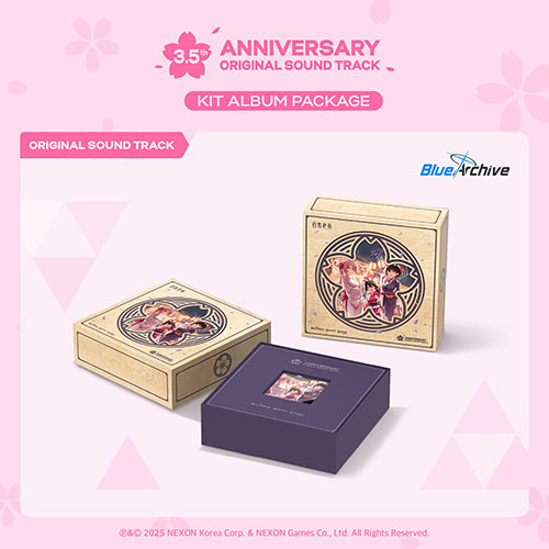 블루 아카이브 3.5주년 기념OST (KIT) (BLUE ARCHIVE 3.5th ANNIVERSARY OST - KIT ALBUM PACKAGE)