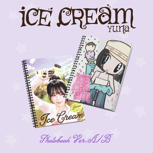 [애플특전][세트/앨범2종] YUNA (ITZY) - [Ice Cream] Photobook Ver.