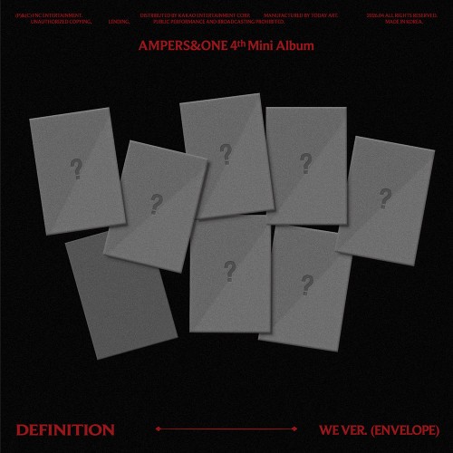 앰퍼샌드원 (AMPERS&ONE) - 미니 4집 [DEFINITION] WE Ver.(CD)