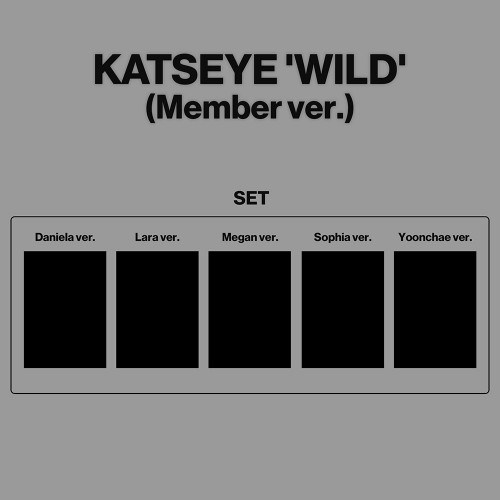 [애플특전][세트/앨범5종] KATSEYE (캣츠아이) - WILD (Member ver.)