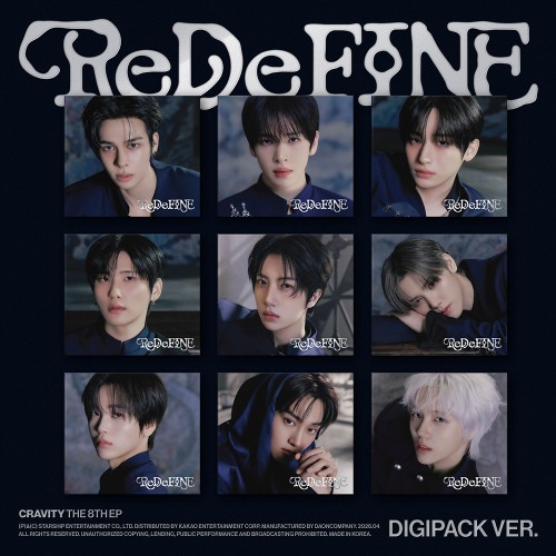 [세트/앨범9종] CRAVITY (크래비티) - THE 8TH EP [ReDeFINE] (DIGIPACK VER.한정반)