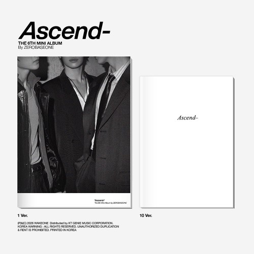 [럭키드로우] ZEROBASEONE - The 6th Mini Album [Ascend-] Photobook Ver. (1 Ver. & 10 Ver.)