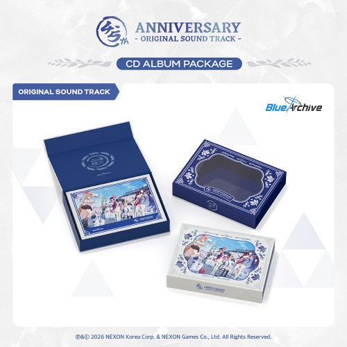 블루 아카이브 4.5주년 기념 OST (CD) (BLUE ARCHIVE 4.5th ANNIVERSARY OST - CD ALBUM PACKAGE)