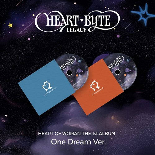 HEART OF WOMAN (하트오브우먼) - THE 1st ALBUM [Heart Byte : LEGACY] One Dream ver. (Blue ver. / Brown ver.)