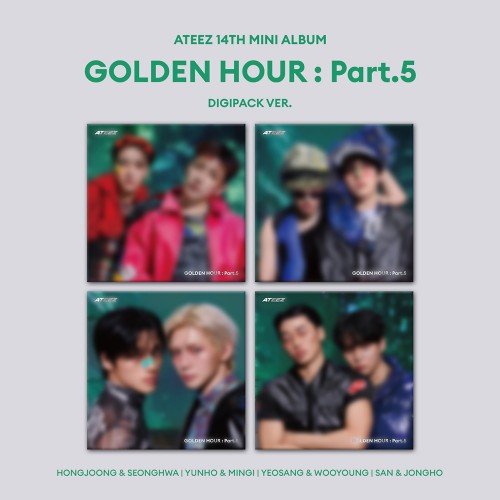 [애플특전][세트/앨범4종] 에이티즈 (ATEEZ) - GOLDEN HOUR : Part.5 (DIGIPACK UNIT VER.)