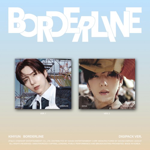 [세트/앨범2종] 기현 (KIHYUN) - EP [BORDERLINE] (DIGIPACK VER.)