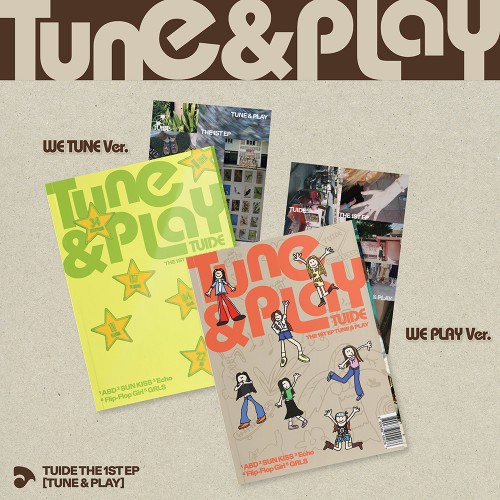 [애플특전][세트/앨범4종] TUIDE (튜이드) - The 1st EP [TUNE & PLAY] 일반반+Weverse Albums ver.