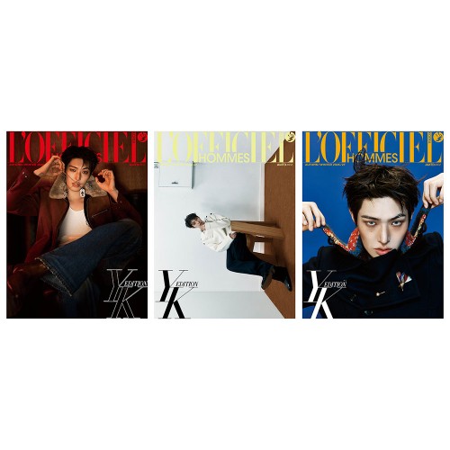 [세트/3종] L'OFFICIEL 로피시엘 옴므 26년 FW호 (표지 : 에이티즈 민기)