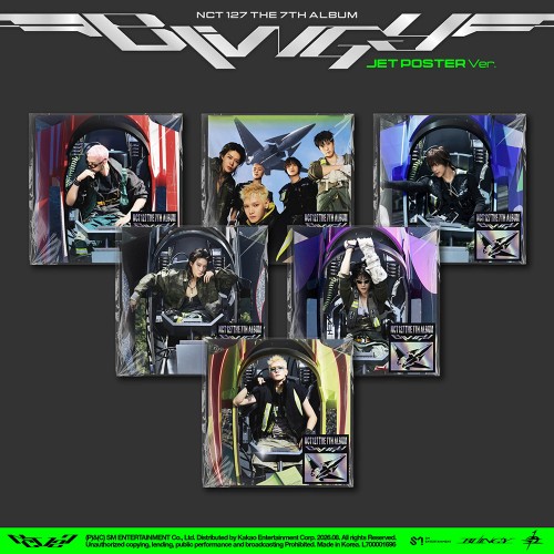 [세트/앨범6종] NCT 127 (엔시티 127) - 정규 7집 [BLINGY] (JET Poster Ver.)