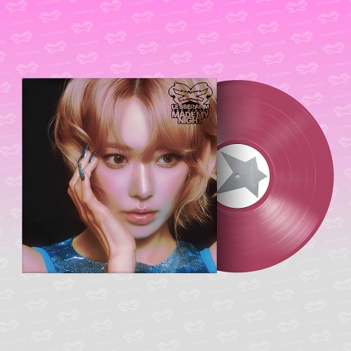 르세라핌 (LE SSERAFIM) - 2nd Single Album 'Made My Night' Vinyl (HOT PINK ver.)