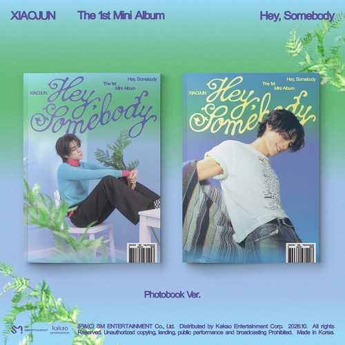 [세트/앨범2종] 샤오쥔 (XIAOJUN) - 미니 1집 [Hey, Somebody] (Photobook Ver.)