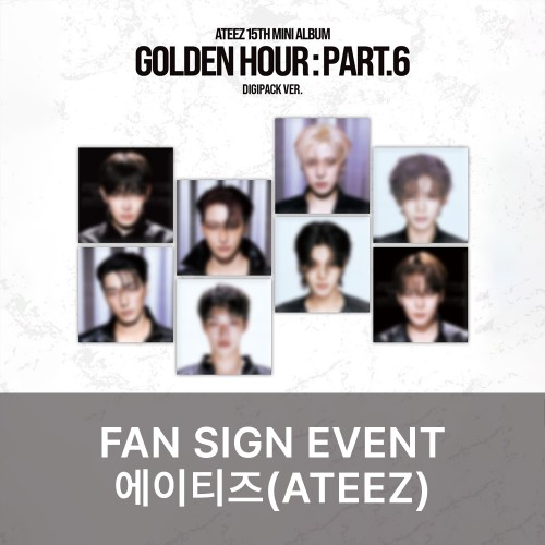 [11/13 대면 팬사인회] 에이티즈 (ATEEZ) - GOLDEN HOUR : Part.6 (DIGIPACK VER.)