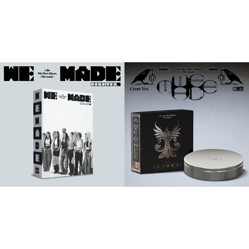 [럭키드로우 2차][세트/앨범2종] i-dle (아이들) - 미니9집 [We made] (Mono Ver. + Crow Ver.)